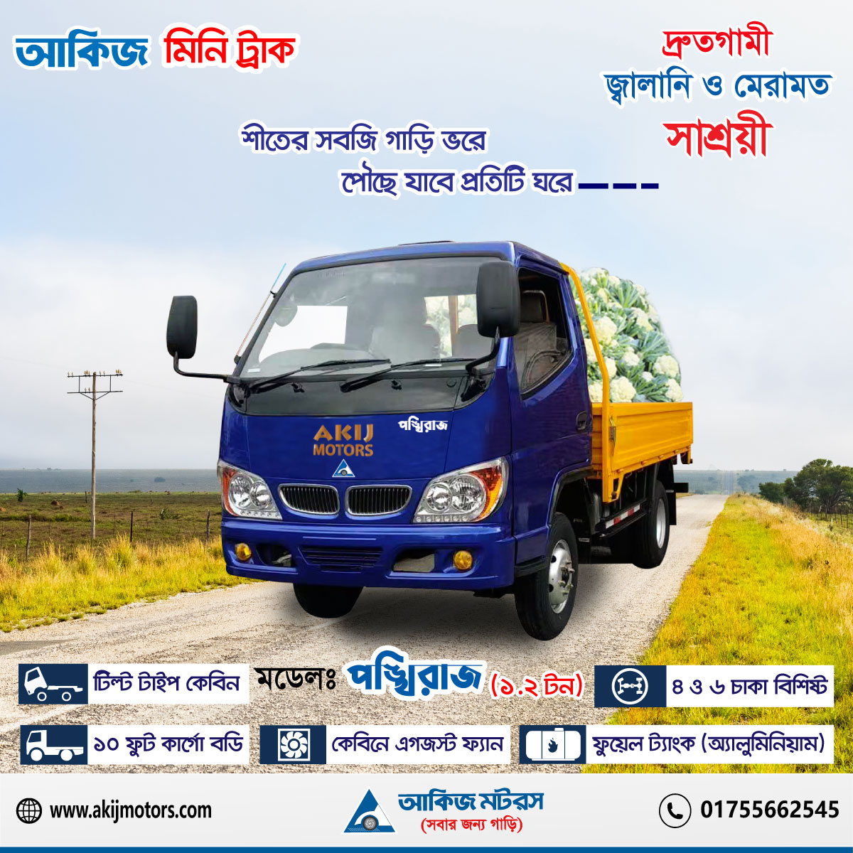 শীতের সবজি পৌছাবে এবার নির্ভাবনায়।